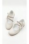 Girl's Bowknot Cream Colored Orthopedic Sole Stoned Stylish Ballerinas - 3