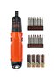 BLACK+DECKER Battery Powered Cordless Screwdriver, Red/Black, A7073XJ
