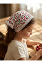Cherry Patterned Lace Children's Bandana – Double Layer Cotton Muslin Fabric
