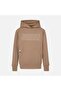 Kids Mj Sneaker School Jacquard Unisex Children's Brown Hooded Sweatshirt - 95D711-