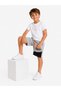 By Solona 6606-26 Boys' Gray Printed Shorts with Pockets, Lace-Up Elastic Waist, Cotton Summer Shorts - 5