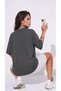 Women's oversized casual t-shirt crew neck free life smoked - 2