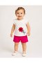 Baby Girl Süzine Papatya Short Sleeve Top and Bottom Summer Baby Set 100% Cotton