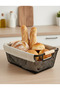 Black Mesh Storage Basket with Wooden Handles – Space-Saving Multipurpose Organizer for Closet, Laundry & Home Storage - 4