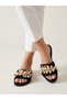Maris Women's Black Special Design Summer Slippers with Shell Detail - 3