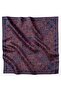 Sura Silk Scarf Navy Blue, Burgundy - 4