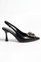 Radiant Metallic Floral Stiletto Heeled Event and Evening Shoes 9cm - 2