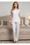 Ecru Combed Cotton Pajama Set - 3