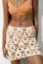 Embellished crochet-look beach skirt - 2