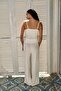 Debra Modal Blend Camisole Pants Flowy Pajama Bottoms - Ecru - 4