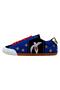 Women's vegan leather blue sneakers - matisse design