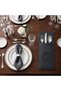 Black Leather Spoon Holder Spoon Fork Case Black Color 6 Pieces - 8