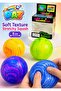 Marble Swirl Gel Squeeze Ball – Squishy Sensory Fidget Stress Relief Toy, Soft & Slow Rising - 2