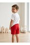 Boys' Gelato Printed White T-Shirt and Red Shorts Cotton 2-Piece Set - 2