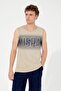 Men's Khaki Crew Neck T-Shirt - 3