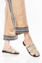 Suede Women's Cage Slippers with Buckle Detail - 4