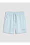 Two Mt Shop Quality Xside Blue Elastic Waist Palermo Printed Women's Shorts - 5
