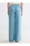 Vizyon New Season Elastic Waist Wideleg Women's Jean Trousers - 2