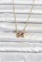 316L Steel Chain Gold Color Purple Butterfly Model Women's Necklace