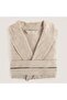 Solid Bamboo Unisex Bathrobe Sand Stone