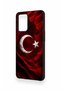 Oppo-A74 Compatible Wolf Turkish Flag Patterned Silicone Case - 3