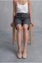 Women's Blunt Toe Hand Knitted Mary Jane Strappy Daily Ballerinas Liyen Gold - 2