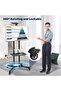 Premium Heavy-Duty Mobile TV Stand Cart for 32–75 Inch TVs, Height Adjustable Rolling Floor TV Mount - 3