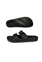 Men's Black Daily Sea Beach Orthopedic Lightweight Double Buckle Slippers Large Size - 4