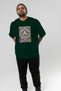 For the Sake of Cat Love 63 Front Cat Printed Green Oversize T-Shirt 100% Cotton Unisex Cat Lover Premium Design - 7