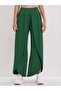 Women's high waist elastic front cross detailed sandy pants - 3