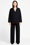 Women's Plus Size Oversize Jacket with Collar Pockets Muslin Set 100% Cotton Elastic Wide Leg Casual Comfortable - 4