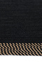 Luke Black Oval Single Bathroom Mat Washable Hand Woven Knitted Decorative Toilet Mat - 5