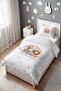 Hearted Sweet Friends Patterned Single Baby Kids Bedding Set - 3