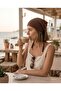 Pearl Detailed Openwork Triangle Knitwear Bandana Hair Accessory