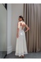 Floral Embossed Dress with Hood - 4