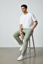 Men's 100% Cotton Linen Trousers Comfortable Fit Summer Breathable Lightweight Fabric Casual Stylish Pants Khaki - 3