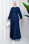 Women's Belted Stone Detailed Skirted Two-Piece Denim Set