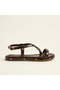 Women's Sandals Wrinkled Patent Leather Flip-Flop Sandals Summer Stylish Comfortable Daily Non-Slip Sole Slippers - 3