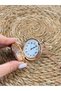 Vintage Stone Embellished Chain Watch Necklace - 4