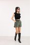 Nova High Waist Women's Shorts with Belt Gift – Soft Fabric Comfortable Fit – Comes with Belt Gift - 4