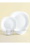 16 Pcs Opal ware Dinner set 4 x Dinner plate 4 x Dessert Plate 4 x Bowl 4 x Cup and Saucer Dishwasher Microwave safe BPA Free