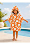 Seashell Patterned Children's Poncho Towel Hooded Sea Beach Pool Poncho - 3