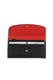 Black Red Leather Women's Wallet - 2