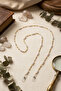 Elegant Pearl Brass Eyeglass Chain - 2