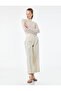 Slim Fit Transparent Long Sleeve High Neck Lace T-Shirt