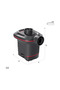 12V Electric Inflator Pump with Cigarette Lighter Port - In-Car Camping Mattress, Inflatable Boat and Pool Pump with 3 Nozzles - 6