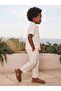 Self-Patterned Pants for 2-5 Years Old - Ecru