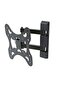 Skill Tech SH 30P Swivel TV Wall Mount for 14"-43" Screens, VESA 200x200, Wall Profile 75mm–390mm, Max Load 35kg – Black - 2