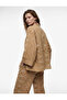 Long-Sleeved Embroidered Kimono with Pockets and Double-Breasted Tie Detail