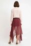 Women's Plus Size Asymmetrical Chiffon Plaid Mini Skirt %100 Cotton Light Woven Summer Collection Casual - 5